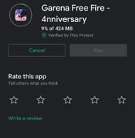 Size of OB30 update for Android devices (Image via Google Play Store)